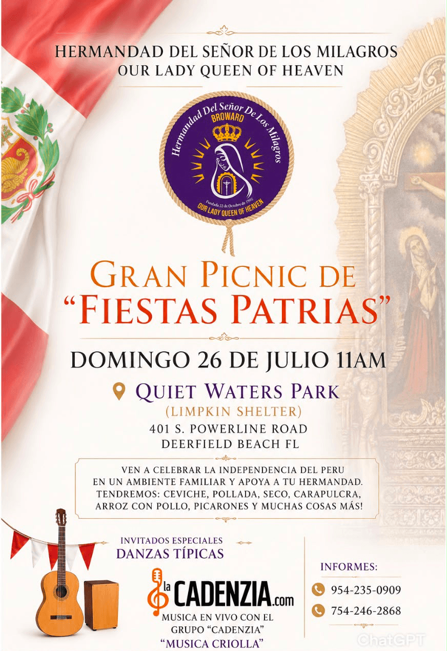 Gran Picnic de Fiestas Patrias — Quiet Waters Park, Deerfield Beach FL